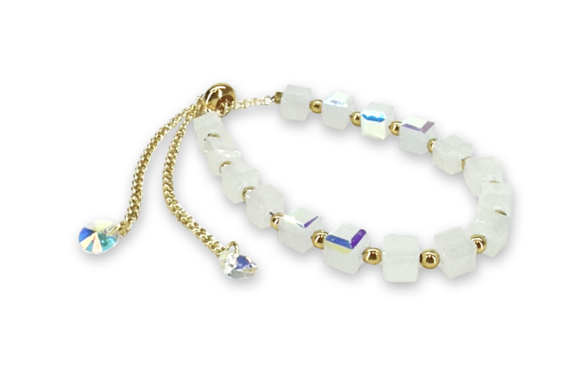 Crystal Cubes Friendship Bracelet