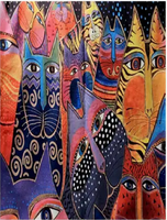 Feline Garden Scarf