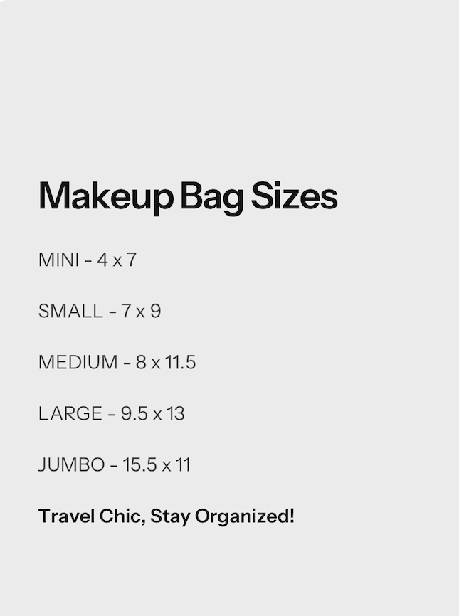 Makeup Junkie Bags - Audrey Hepburn Clear Top Small