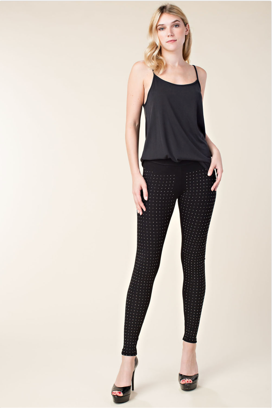 Black Sparkle Leggings