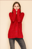 Crimson Sparkle Cardigan From Vocal