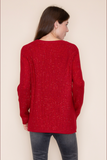 Crimson Sparkle Cardigan From Vocal