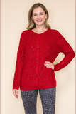 Crimson Sparkle Cardigan From Vocal