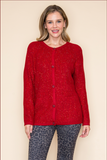 Crimson Sparkle Cardigan From Vocal