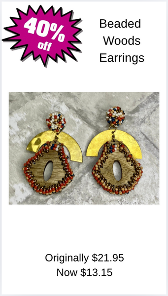 Beaded Woods Earrings