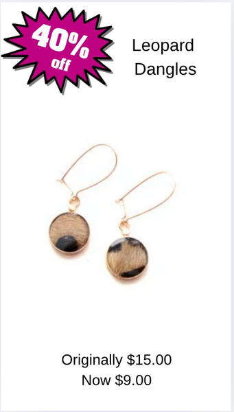 Leopard Dangles