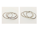 Silver Stretch Crystal Bracelets