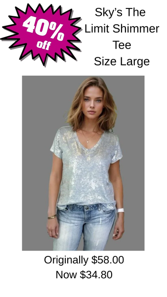 Sky's the Limit Shimmer Tee