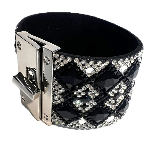 Starry Night Diamond Crystal Cuff Bracelet
