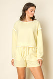 Misty Waffle Knit Lounge Short
