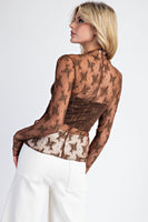 Mocha Lace Layering Tee