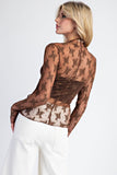 Mocha Lace Layering Tee