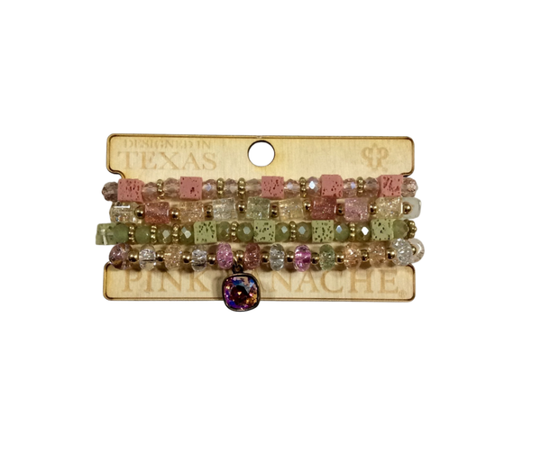 Petal Glow Bracelet Stack by Pink Panache