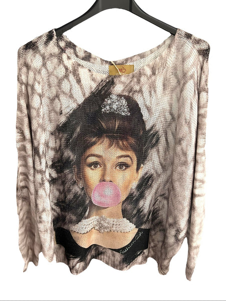 Audrey - She's An Icon Bubble Top