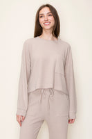 Misty Waffle Knit Pullover