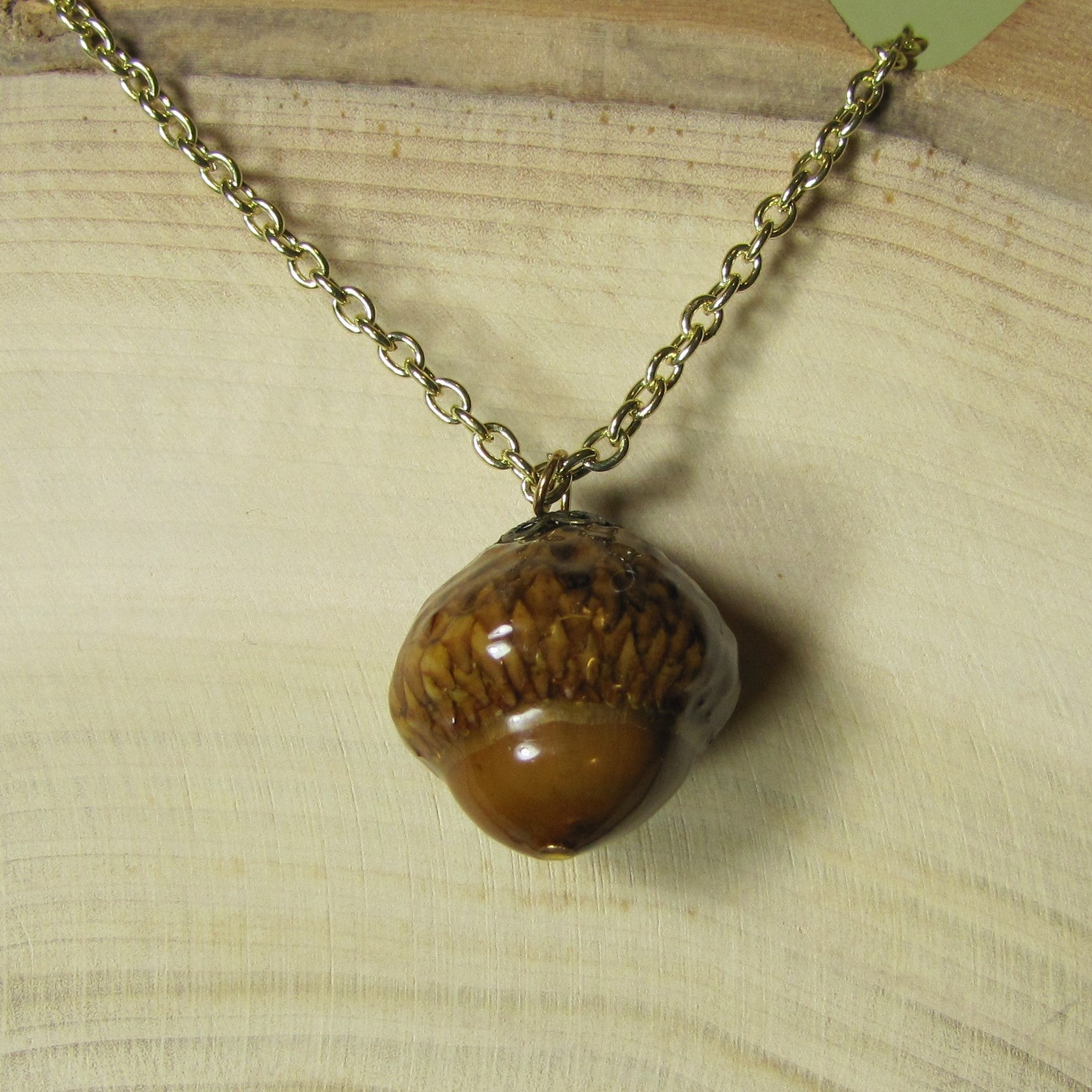 Medium Woodland Acorn Necklace