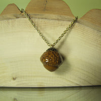 Medium Woodland Acorn Necklace