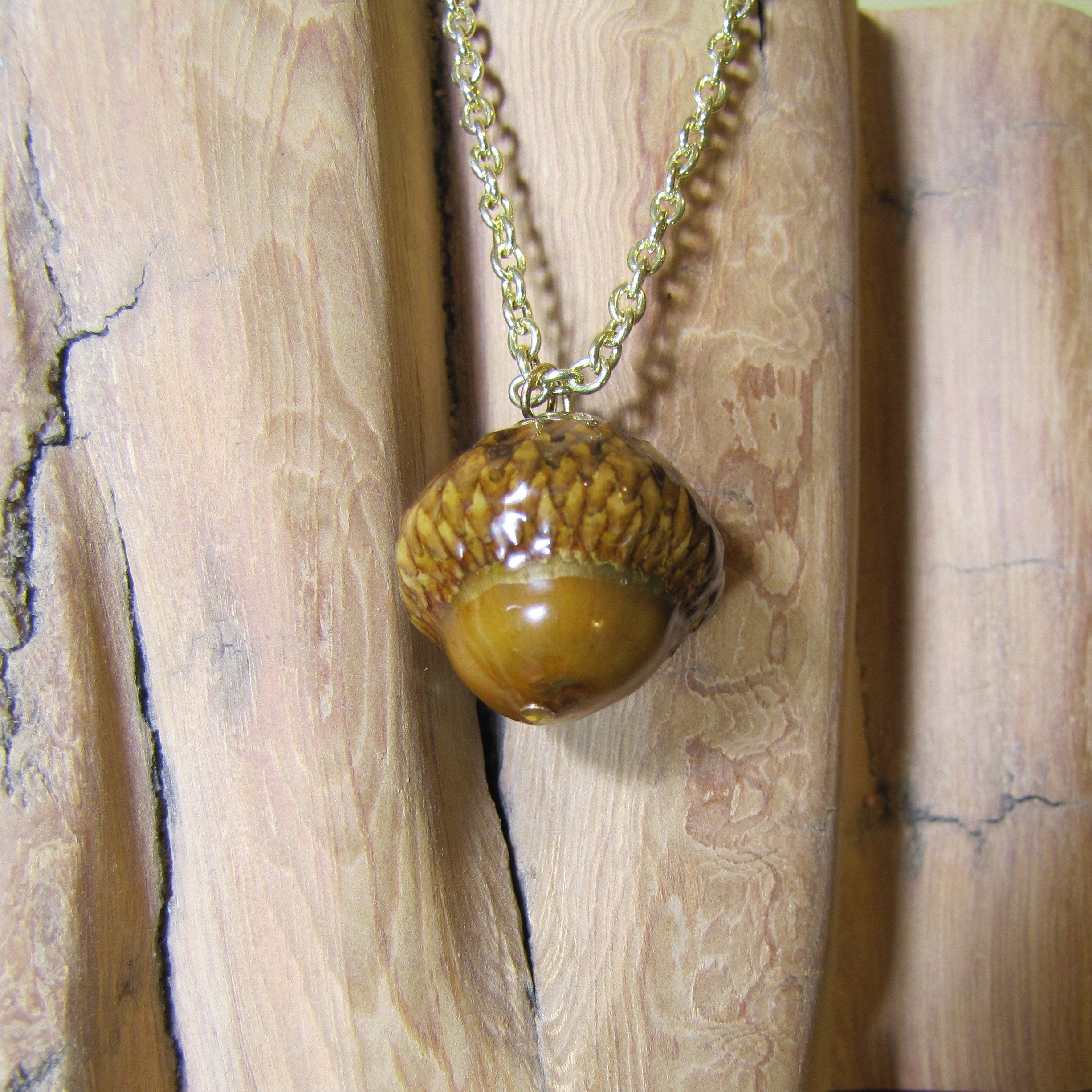 Medium Woodland Acorn Necklace