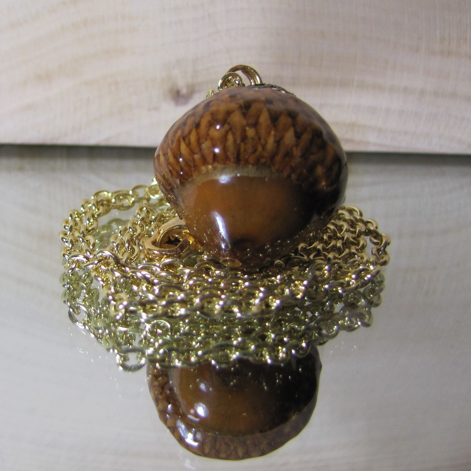 Medium Woodland Acorn Necklace