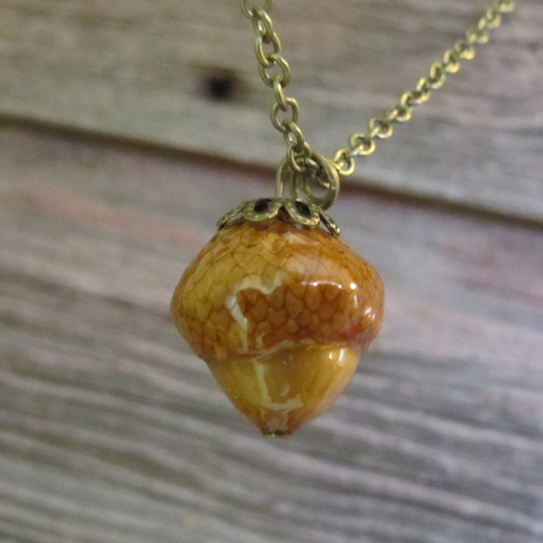 Small Woodland Acorn Necklace