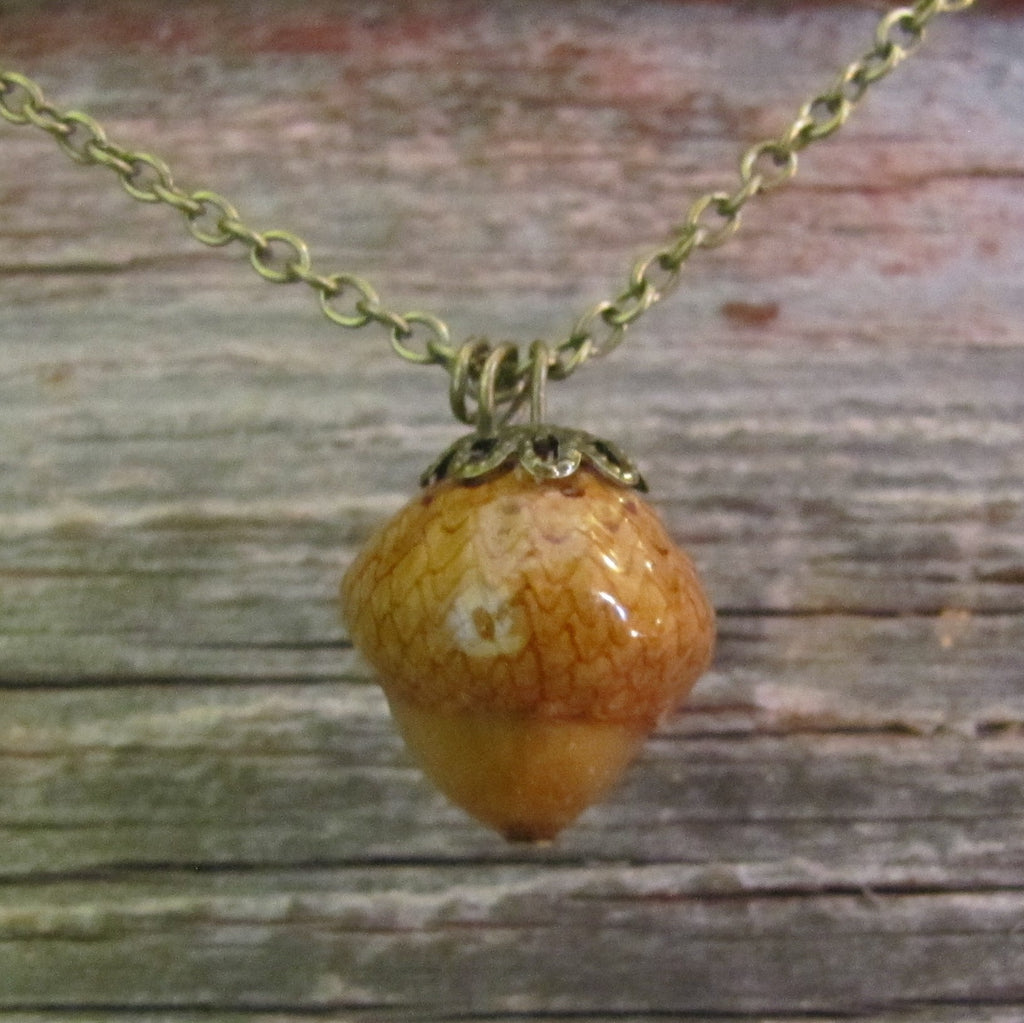 Small Woodland Acorn Necklace