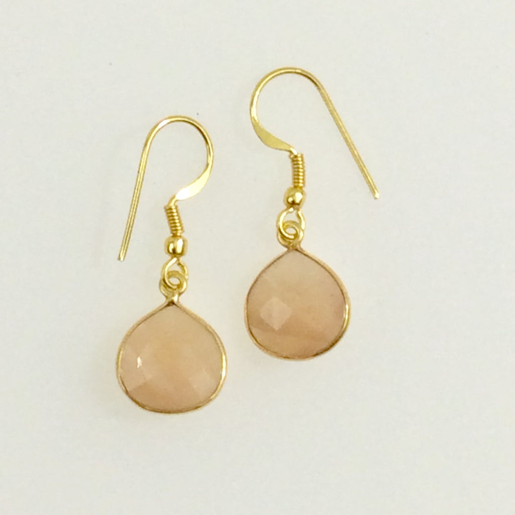 Blush Stone Drop Earrings