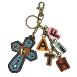 Charming Charms Keychain Cross + Faith