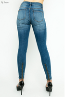 Zipper Ultra-Stretch Skinny Jean
