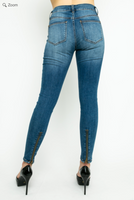 Zipper Ultra-Stretch Skinny Jean
