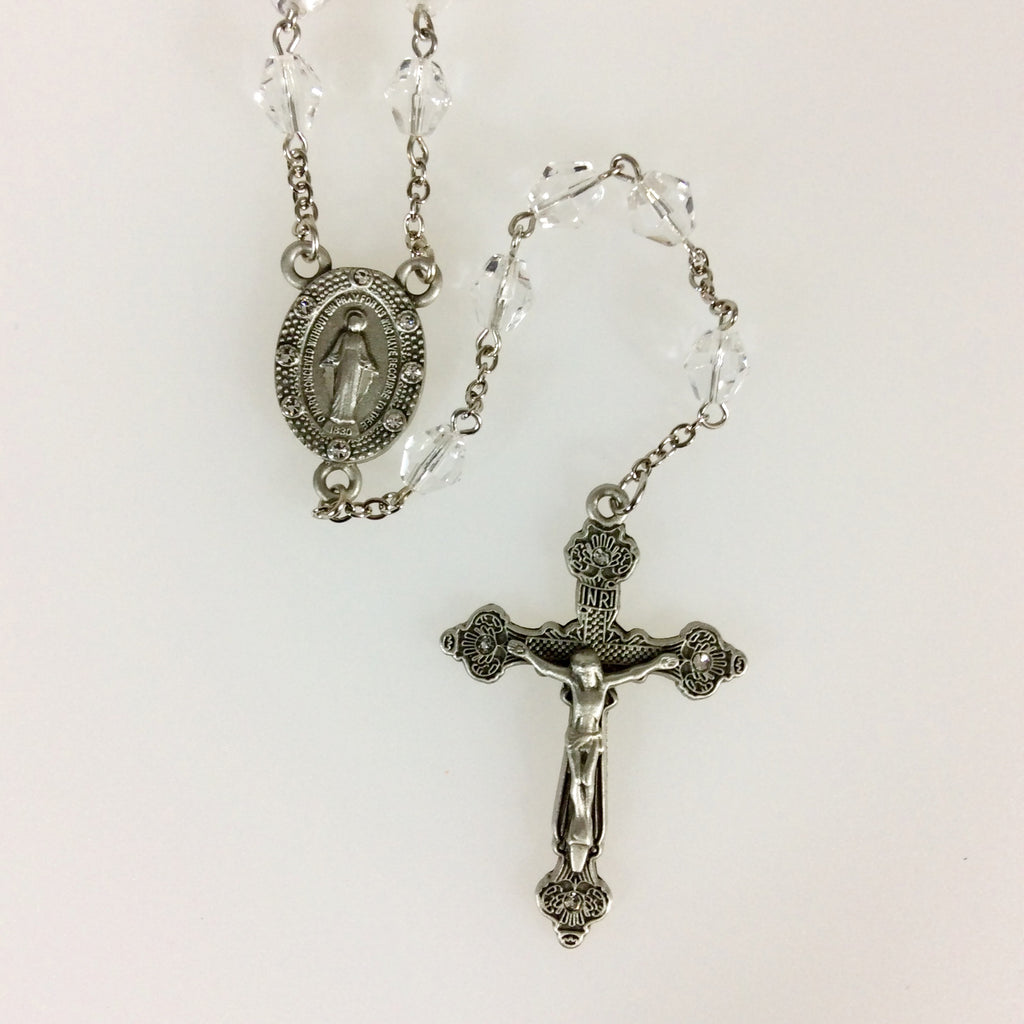 Crystal Fire Polished Rosary