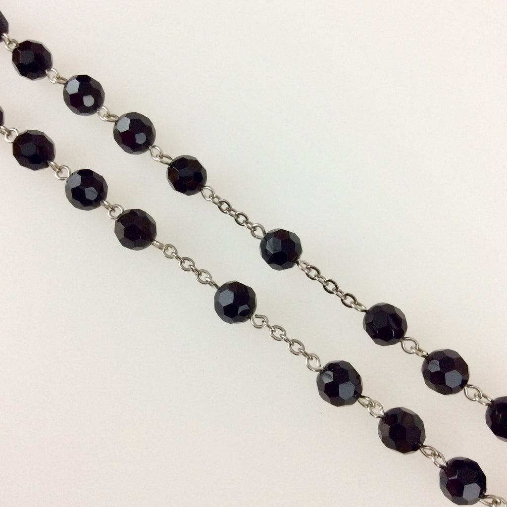 Jet Crystal Rosary