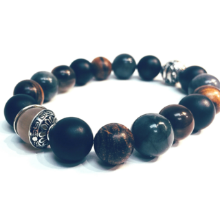 M.A.N.N. Natural Stone Horn Of Yak Bracelet