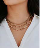 Paperclip Layers Necklace
