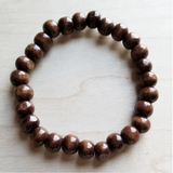 Wood Bead Stretch Bracelet