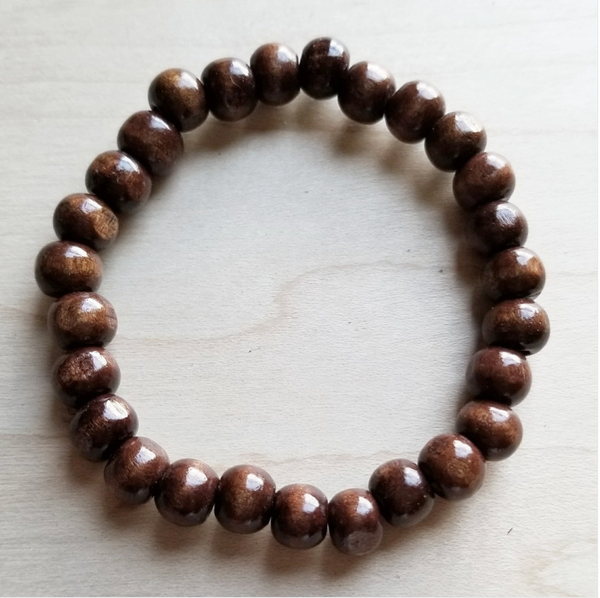 Wood Bead Stretch Bracelet