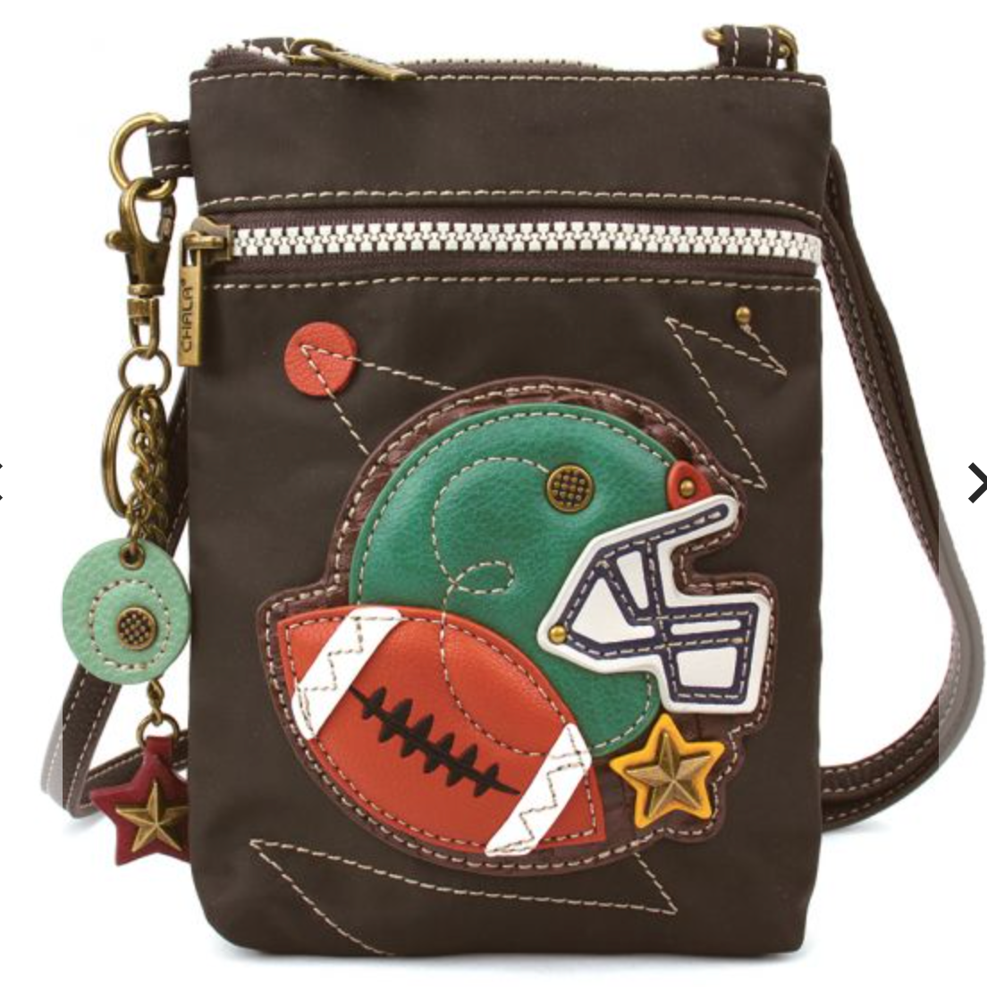 Football Cellphone Crossbody Handbag