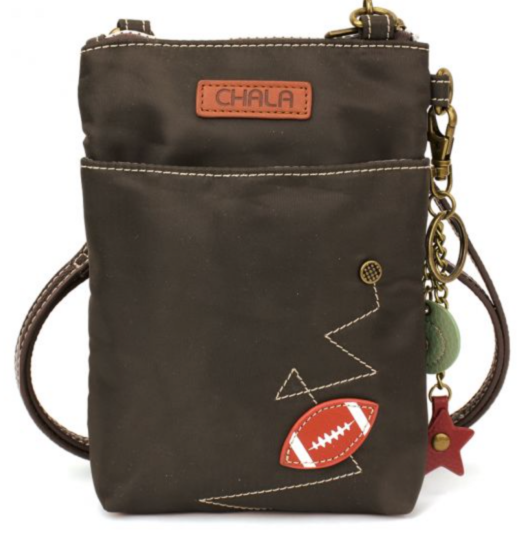 Football Cellphone Crossbody Handbag