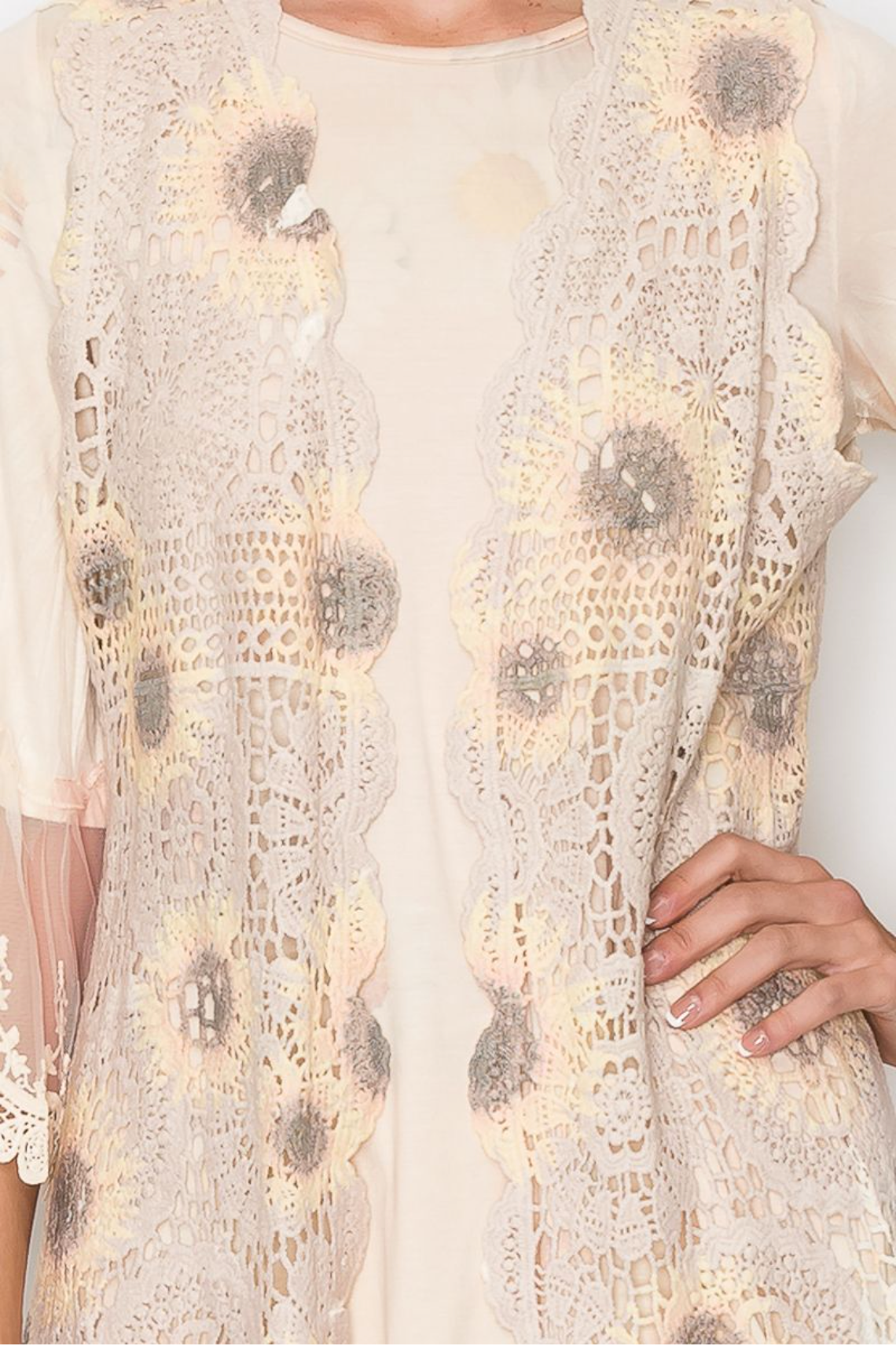 Crochet Sunflower Vest