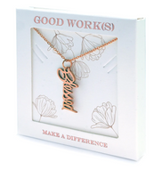 Blessed Rose Gold Pendant Necklace From Good Works