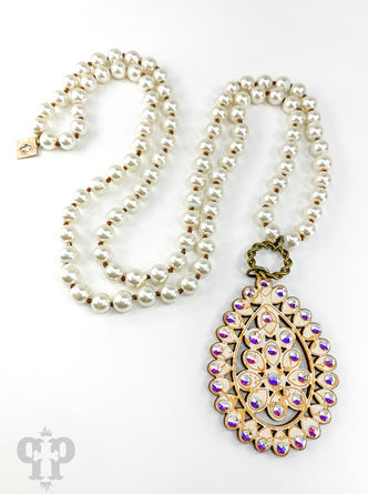 Santa Fe Teardrop Pearl Necklace